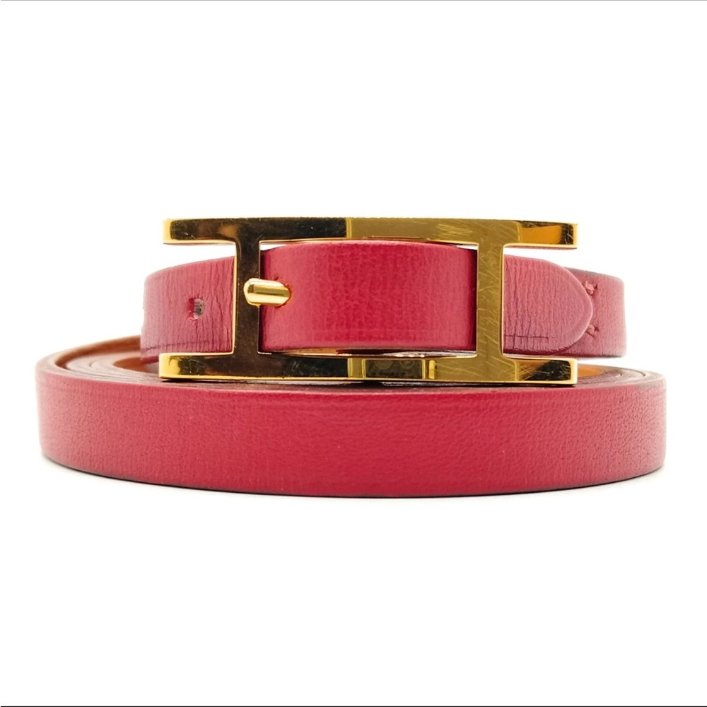 Hermes Behapi Triple Tour Bracelet Palladium-Plated Wrap Bracelet